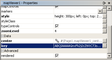 Figure 2: Map Key Property