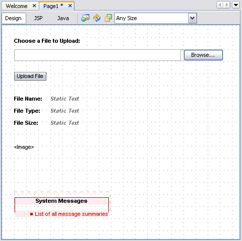 Figure 1: File Upload Page Design